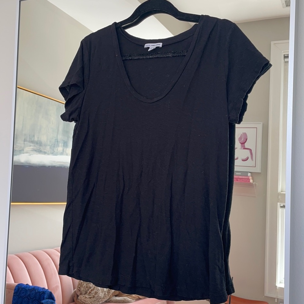 Scoop neck t shirt